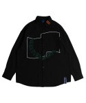 로맨틱크라운(ROMANTIC CROWN) Laurel Crown Shirt_Black - 68,000원 | 무신사 스토어