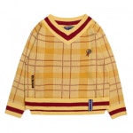 로맨틱크라운(ROMANTIC CROWN) Check V Neck Knit_Butter - 78,000원 | 무신사 스토어