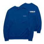 밴웍스(VANNWORKS) 시그니처 로고 맨투맨 (VNAHTS317) 블루 - 10,900원 | 무신사 스토어