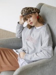 살롱드봉쥬르 | 살롱 드 욘(SALON DE YOHN) Columnist Sweatshirt-Grey - 26,900원 | 무신사 스토어