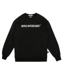 어썸크루월드와이드 | 월드 앤썸 웨이브(WORLD ANTHEM WAVE) 유니섹스 WAW Logo Sweatshirt WAW 로고 스웨트셔츠-블랙 - 49,000원 | 무신사 스토어