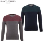 프랑코 페라로(FRANCO FERRARO) 남성 컬러블럭 라운드 스웨터(A0X2301) - 89,000원 | 무신사 스토어