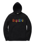 로얄라이프(ROYALLIFE) RLPH327 레인보우 로고 후드 - 블랙 - 32,500원 | 무신사 스토어