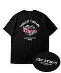 이에스엔(ESN) 인더스트리 글롭 반팔 티셔츠 블랙 - 24,000원 | 무신사 스토어