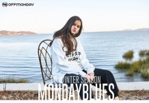 오프먼데이(OFFMONDAY) 먼데이블루스 컬렉션 WRITE OFF 후드 (오버핏) - 화이트 - 34,500원 | 무신사 스토어