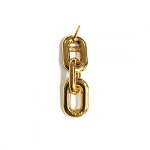 월간(WOLGAN) Bold chain earring [gold] - 130,000원 | 무신사 스토어