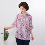 엄마옷 마담4060 지짐이꽃블라우스-XBL907050- - NS홈쇼핑  엄마옷 마담4060 지짐이꽃블라우스-XBL907050- - NS홈쇼핑