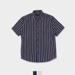 핀 스트라이프 반팔셔츠 / WHYS92504M[패션플러스] - NS홈쇼핑  핀 스트라이프 반팔셔츠 / WHYS92504M[패션플러스] - NS홈쇼핑