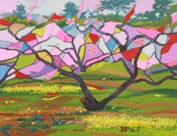 국내최대 미술품경매 - 포털아트 - 봄처녀 *10P(53cm x 41cm) Oil on canvas 2008 *유리액자 상세설명 필독
