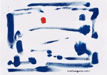 국내최대 미술품경매 - 포털아트 Rare item the absolute beauty of climax *4F(33.3cm x 24.2cm) 돌가루에 혼합 2021 *유리액자*