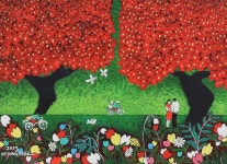 국내최대 미술품경매 - 포털아트 꿈의 풍경 *변형10호(53cm x 39cm) 캔버스에 혼합재료 2013 *유리액자*