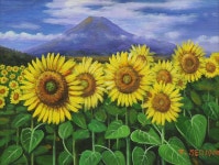 국내최대 미술품경매 - 포털아트 - 명산 아래의 금의 향연 *6F(41cm x 32cm) 캔버스에 유채 2014 *유리없는액자*