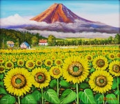 국내최대 미술품경매 - 포털아트 - 명산과 황금밭 *10F(53cm x 45.5cm) 캔버스에 유채 2016 *유리없는액자*