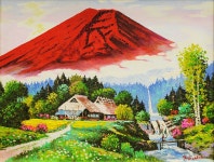 국내최대 미술품경매 - 포털아트 명산과 명지 *6F(41cm x 31.8cm) 캔버스에 유채 2016 *유리없는액자*