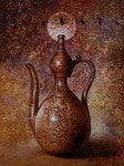 국내최대 미술품경매 - 포털아트 - 흙.불.혼(청자상감주자 국보116) *6F(30.3cm x 40.3cm) Oil on wood 2006 *유리액자 상세설명필독*