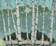 국내최대 미술품경매 - 포털아트 겨울 도봉 *8F(45.5cm x 38cm) 캔버스에 유채 2013 *유리액자*