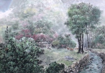 국내최대 미술품경매 - 포털아트 - 고향의 봄 (67cm x47cm)