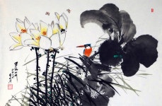 국내최대 미술품경매 - 포털아트 못가에서 (65cmx42cm.) 