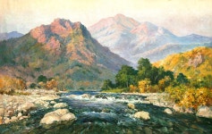 국내최대 미술품경매 - 포털아트 벽동땅 룡평리 (126cm x 77cm 약52호) *