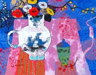 국내최대 미술품경매 - 포털아트 일상-생성 *10P(53cm x 41cm) Mixed Media on canvas 2007 *상세내용 필독*