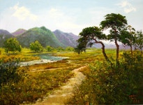 국내최대 미술품경매 - 포털아트 상원천에서 (91cm x 66cm 약30호) *04월16일 통관작품*