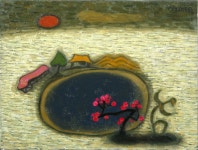 국내최대 미술품경매 - 포털아트 행복이 가득한 *6F(41cm x 32cm) Oil on canvas 2004 *유리액자 상세내용 참조*