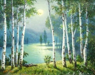 국내최대 미술품경매 - 포털아트 달밤 (71cm x 55cm 약20호) *06월11일이후배송*  07-4/7계약서