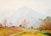 국내최대 미술품경매 - 포털아트 - 고향의 여름 (91cm x 65cm 약30호) *06월25일 통관작품