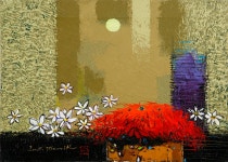 국내최대 미술품경매 - 포털아트 향(鄕) *8P(45.5cm x 33.5cm) Oil on canvas *유리액자 상세설명 참조