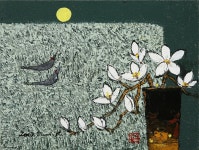 국내최대 미술품경매 - 포털아트 - 향(鄕)-사랑 *5F(35cm x 27cm) oil on canvas 2007 *유리액자 상세설명 참조