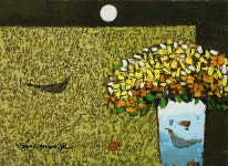 국내최대 미술품경매 - 포털아트 향(鄕)-그리움 *4F(33.5cm x 24.5cm) oil on canvas 2007 *유리액자 상세설명 참조