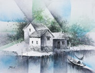 국내최대 미술품경매 - 포털아트 - BEA-024 *(53cm x 41cm 약10호) Oil on canvas 2006 *유리없는 액자
