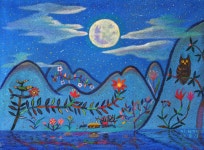 국내최대 미술품경매 - 포털아트 月下-봄여름 가을없이 *6F(41cm x 32cm) Oil on canvas 2008 *유리액자 상세설명 필독*