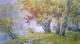 국내최대 미술품경매 - 포털아트 - 석담(130cm × 70cm) [배접]