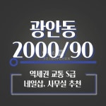 부동산 빅데이터, 부동산114 [부동산114] [상가] 광안동 월세 희망가격 2,000/90만원