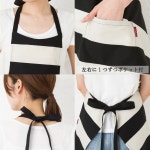 Apron-Story | 라쿠텐 일본: J1480＆KD0111의 일본제 에이프런 남녀 페어 세트/에이프런/호 루터 넥/보더/면 100%/부부/결혼 축하/페어/갖춤... 
