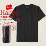 axs sanshin | 라쿠텐 일본: Japan Fit Hanes 2 P크루 넥 T셔츠(헤인즈) 팩 T셔츠/블랙/흰색/반소매/무지/2매 셋트 H5110_090
