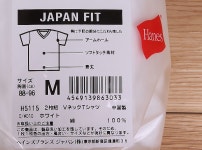 2 p V neck t-shirt (Hanes) Pack T shirt / white / white / short sleeve / solid / two pair H5115_010 Aksu sanshin /AXS SANSHIN-sanshin