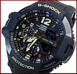 라쿠텐 일본: CASIO/G-SHOCKVintage Black &amp; Gold/빈티지 블랙 앤 골드 남성용 시계 트윈 센서 기능 (국내 정품) GA-1100GB-1AJF