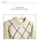 C.POINT | Rakuten Global Market: (Fred Perry) FRED PERRY #F7106 Womens Textured Sweater Womens sweater high neck grosgrain... 