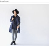 Ordinary fits オーディナリーフィッツ LG BARBER SHIRT/롱 와이드 셔츠 ol-s029 (2 컬러) (M) [10P24Oct15]