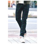 ever-green | Rakuten Global Market: Chino pants mens pants chinos check katsuragi pants Blackwatch staggered slim stretch General... 