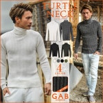 GAB GEORGE총리브 보디 피트 터틀넥 니트전 4색(화이트・믹스 블랙・블랙・다크카키) 툽스타트르넥크특크리하이넥크닛트오라오... 