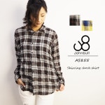 Johnbull 존 불 셔링 체크 셔츠 AS855 레이디스 롱 체크 허리띠여름 옐로우 황색흑캐주얼 어른 긴소매 세련된가 원 좋은 탑스 셔츠... 