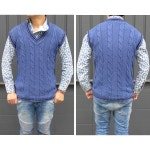 가브리엘 레 パジーニ (GABRIELE PASINI) 남성 베스트 레 2016SS 봄 여름 신작 코 튼 원단 니트 스웨터 GABRIELE PASINI-g6vest2-g6301