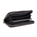 ROSSO BIANCO | 라쿠텐 일본: [당일 배송]　 DIESEL 디젤 X03609 P1221 H6168 맨즈 라운드 패스너장 지갑 Black/DarkAcciaio 블랙