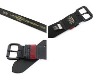 colors of DIESEL diesel X04177-PS778 B-SCALE leather belt H6086 MUDD-BLUEDENIM-BLACK/H6087 BLACK-BURGANDY-GREYDENIM black / brown