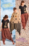 Asian Casual MARAI | 라쿠텐 일본: 옴 및 ヒンディサルエルパンツ 남성 및 여성용 OK! MxH0100 (에스닉 패션 아시안 큰 코 튼 춤) | 롱... 