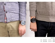 nanaple | Rakuten Global Market: DZ4319 디젤 메가 주 크로 노 그래프 남성 시계 DIESEL 쿼 츠 블루 × 라이트 브라운 레더 벨트