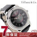 nanaple | 라쿠텐 일본: 티파니 마크 다이아몬드 시계 Z0046.17.10B90A40A TIFFANY&amp;Co. 쿼 츠 블랙 쉘 새틴 가죽 신품